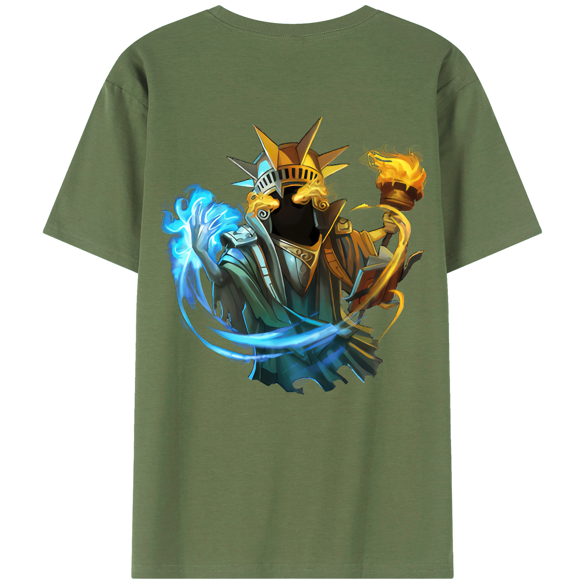 （画像用） リーグ・オブ・レジェンド League of Legends LOL 綿100％ メンズ半袖Tシャツ（バックプリント） 通気性